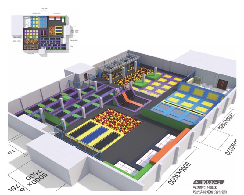 HK080-3 多功能組合蹦床